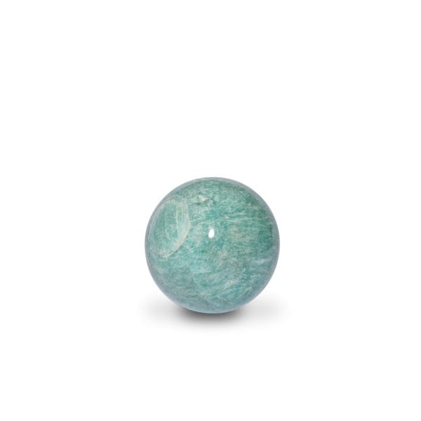 Amazonite Sphere Ball crystal for tranquility and positive energy.