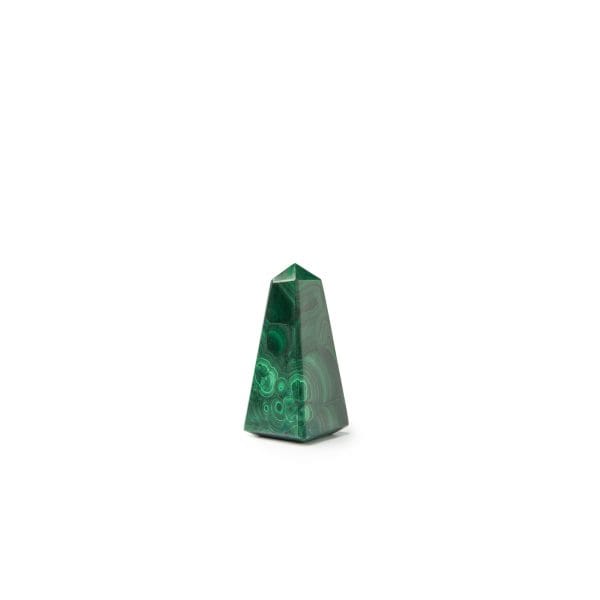 Malachite Obelisk Tower Point Stone crystal for transformation and growth.