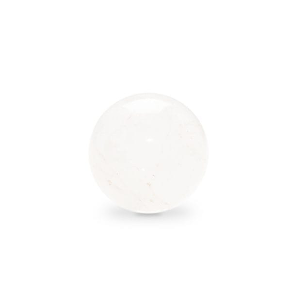 White Clear Quartz Sphere crystal for clarity and healing.