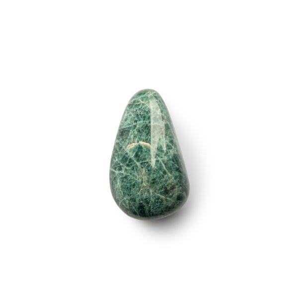 Large Green Apatite tumble stone for energy and clarity.