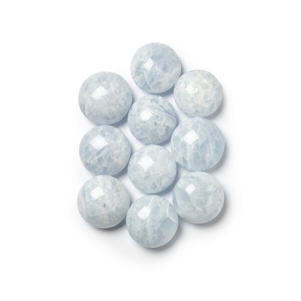 Elegant Cushion Blue Calcite Stone for calm and clarity