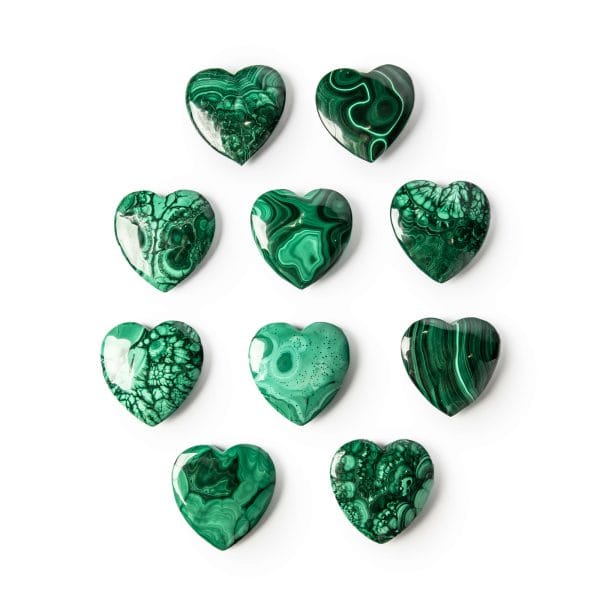 Green Malachite Hearts Crystal - Buy Online in London